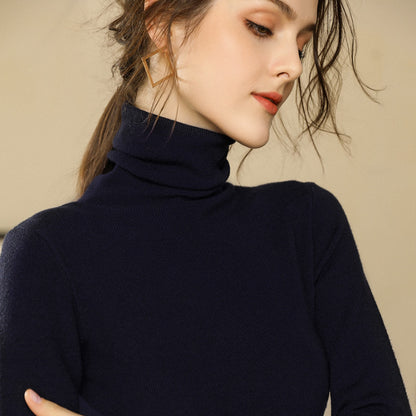 SLB High Neck Cashmere Sweater Women&