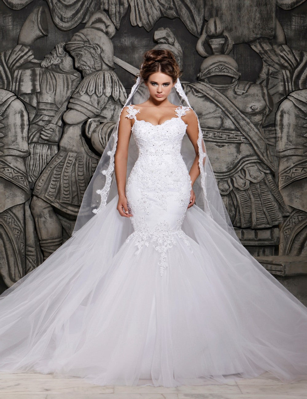 Princess, Simple Elegance Lace Mermaid Wedding Dress