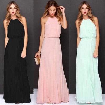 ACCENTS, Fashionable Long Formal Halter Top Evening/Bridesmaids Gowns for Women