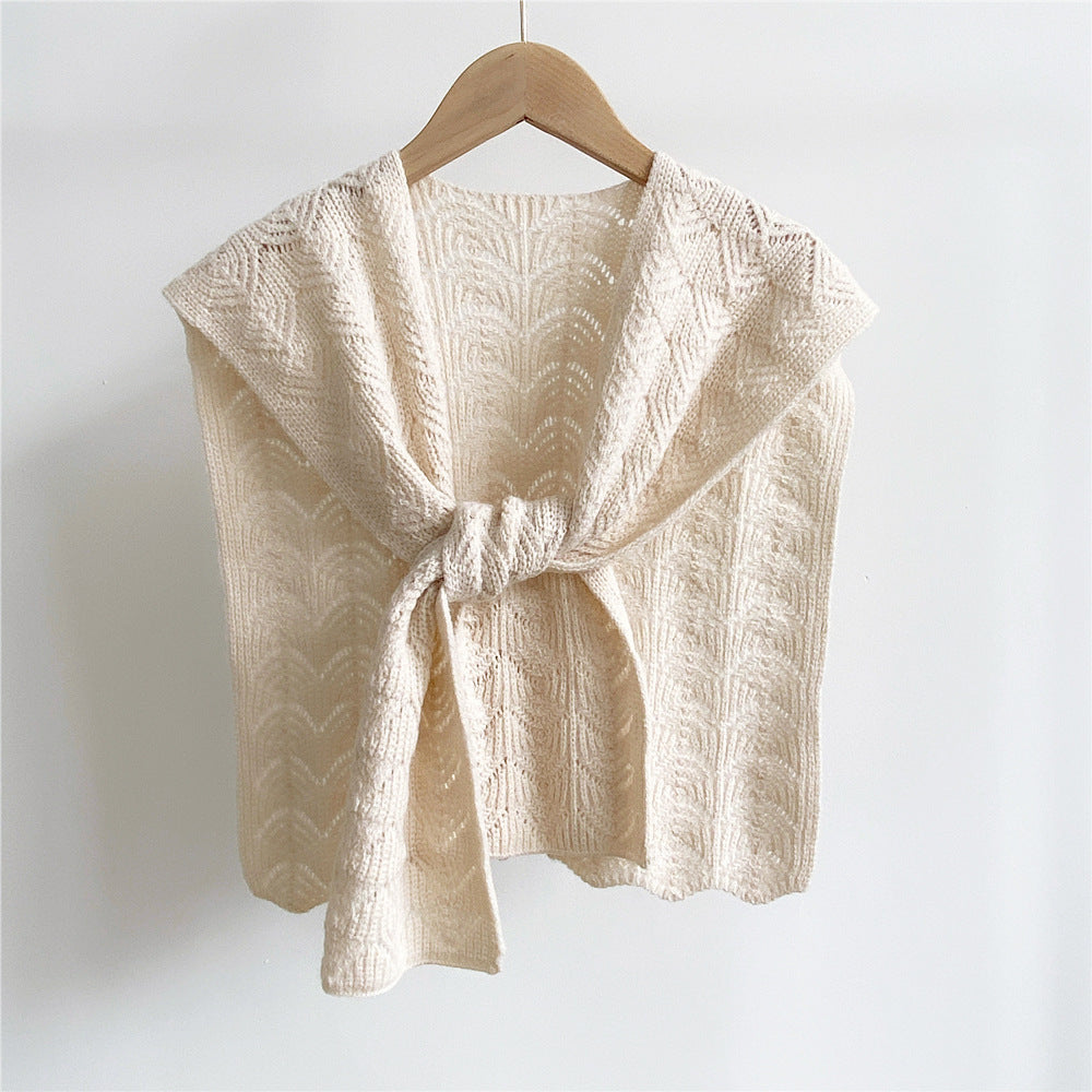 The Hamptons, Knitted Wool Sweater Scarf for Women