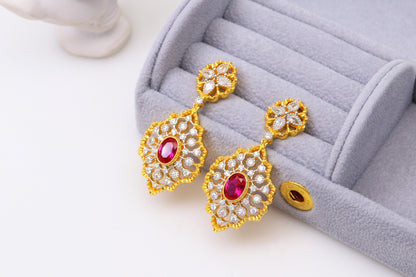 Luxury Custom 925 Silver Lace Earrings