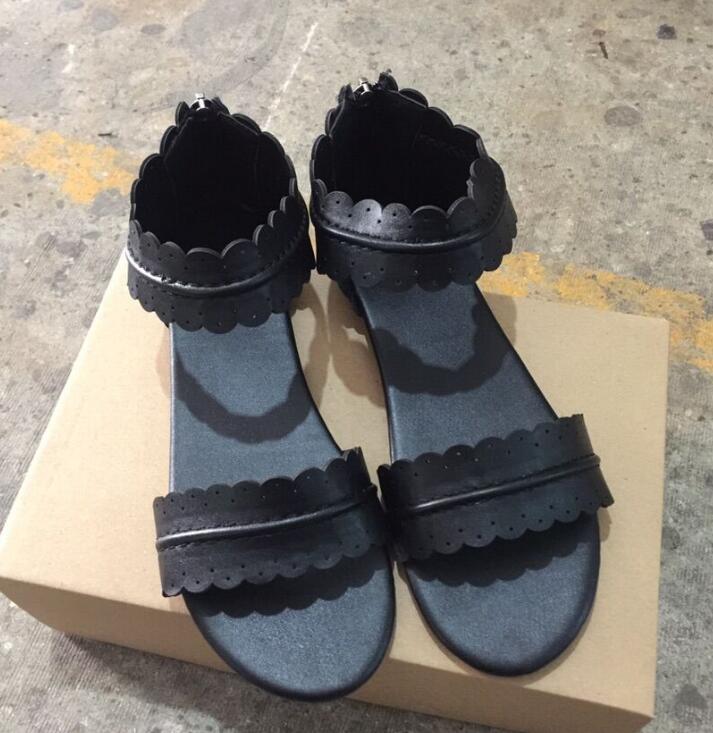 Conchita, Beautiful Scalloped Edge Spring Sandal for Women
