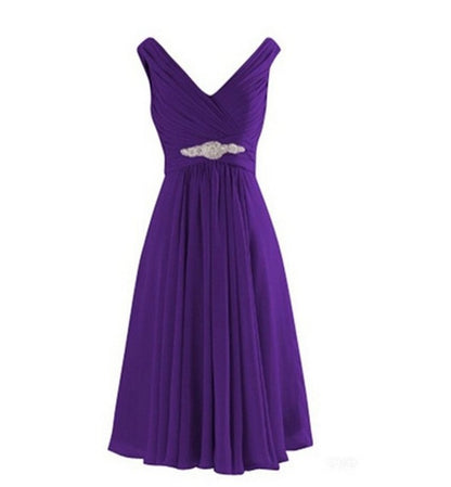 Moon Light, Elegant Wrap Bodice High Waist Embellished Evening Dress