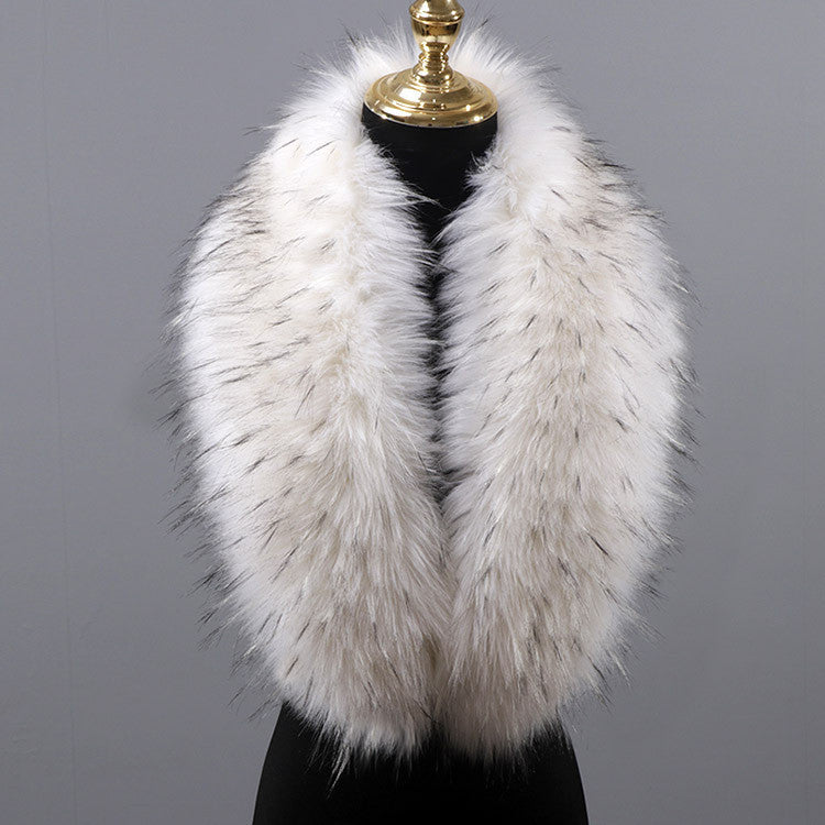 FOX, Plush Faux Fur Collar Scarf