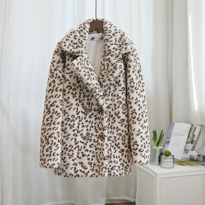 Wild About, Loose Short Animal Print Trench Coat