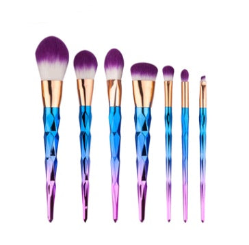 Diamond, 7 makeup brushes, makeup tools, Diamond Makeup Brushes