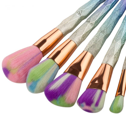 Diamond, 7 makeup brushes, makeup tools, Diamond Makeup Brushes