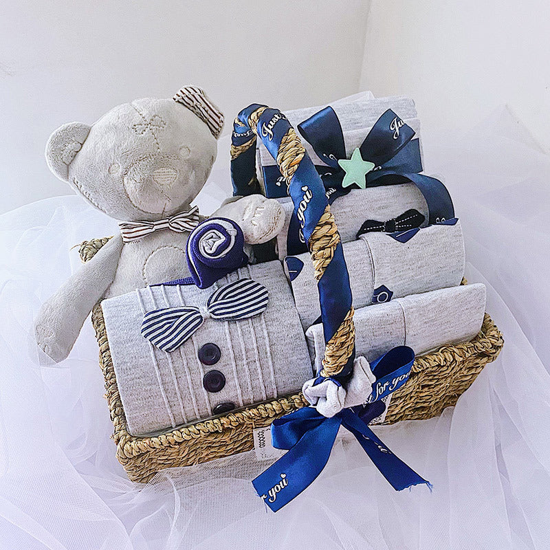 Newborn Baby Boy Clothes Gift Sets, Gift Box Autumn And Winter Style