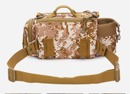 CAMO, Multifunctional Waist Bag, Shoulder Bag, Messenger Bag, Pole Bag, Waterproof