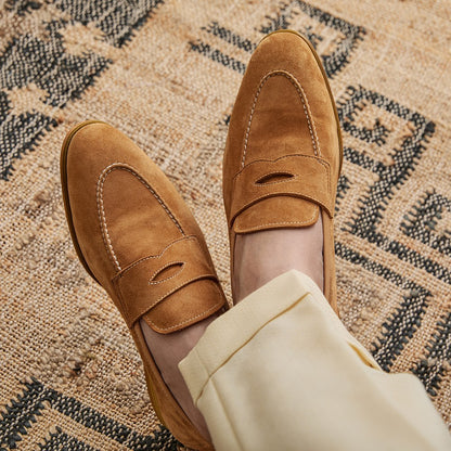 Butter, Slip-on Brown Suede Leather Shoes