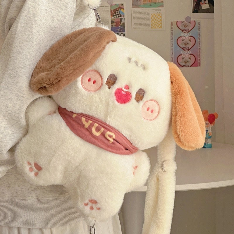 Pastoral Pet, Soft And Adorable Pastoral Puppy Backpack Cartoon Bag Doll, Japanese Children Plush