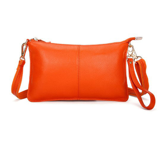 Grab and Go, Lady Cowhide Clutch in Fashion Colors, Perfect for Dinner or Leisure   Outing