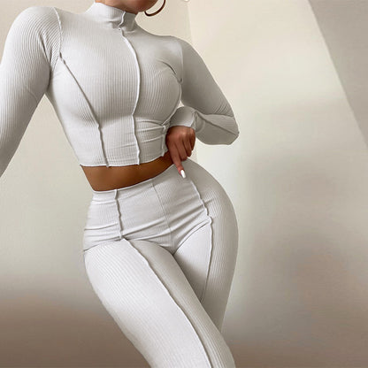 Reverse, Design Sense High Waist Slim Breathable Leisure Sports Suit