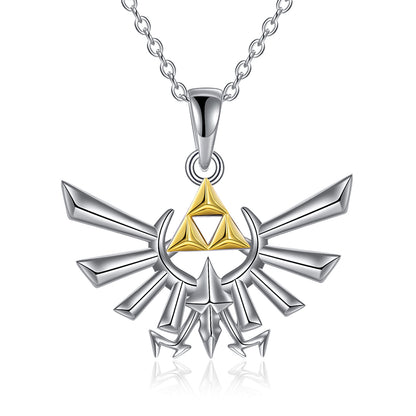 Sterling Silver Zelda Pendant Necklace Jewelry Gifts For Men &amp; Women