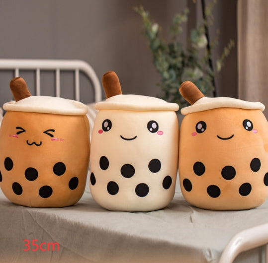 Boba, Cute Plush Stuffed Boba Tea Cup, Toy Bubble Tea Pillow Cushion Kids Gift