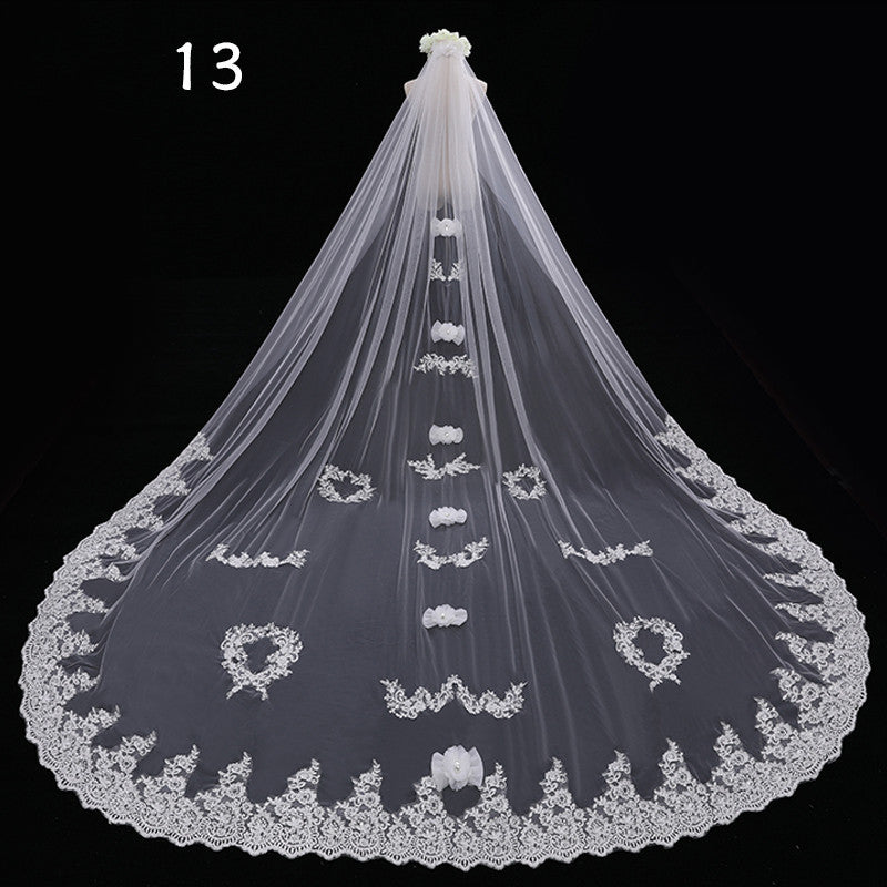 Veil Master,  Gorgeous Cathedral Length Wedding Veils in a Variety of Exquisite Designs