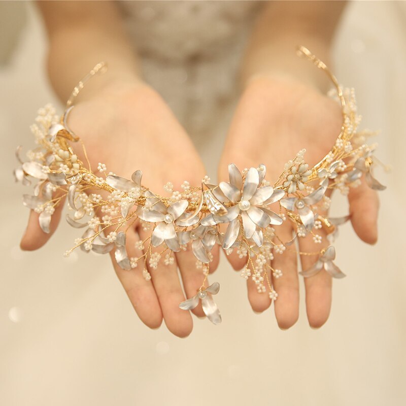 Woodland Fairy, Bridal Headdress with Handmade Flowers