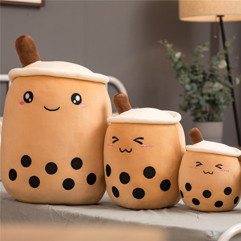 Boba, Cute Plush Stuffed Boba Tea Cup, Toy Bubble Tea Pillow Cushion Kids Gift