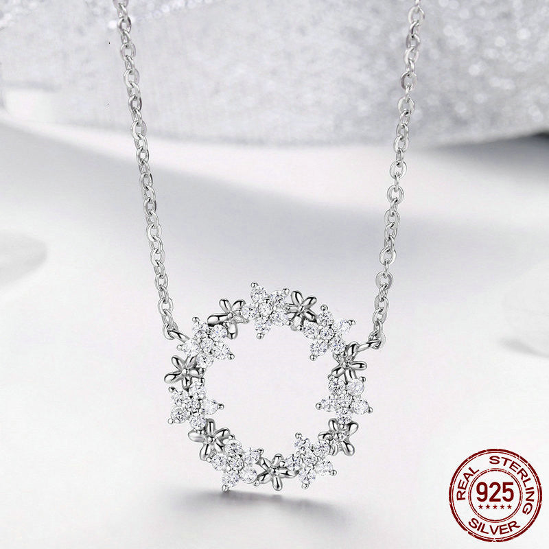 Bright Gypsophila S925 Sterling Silver Necklace