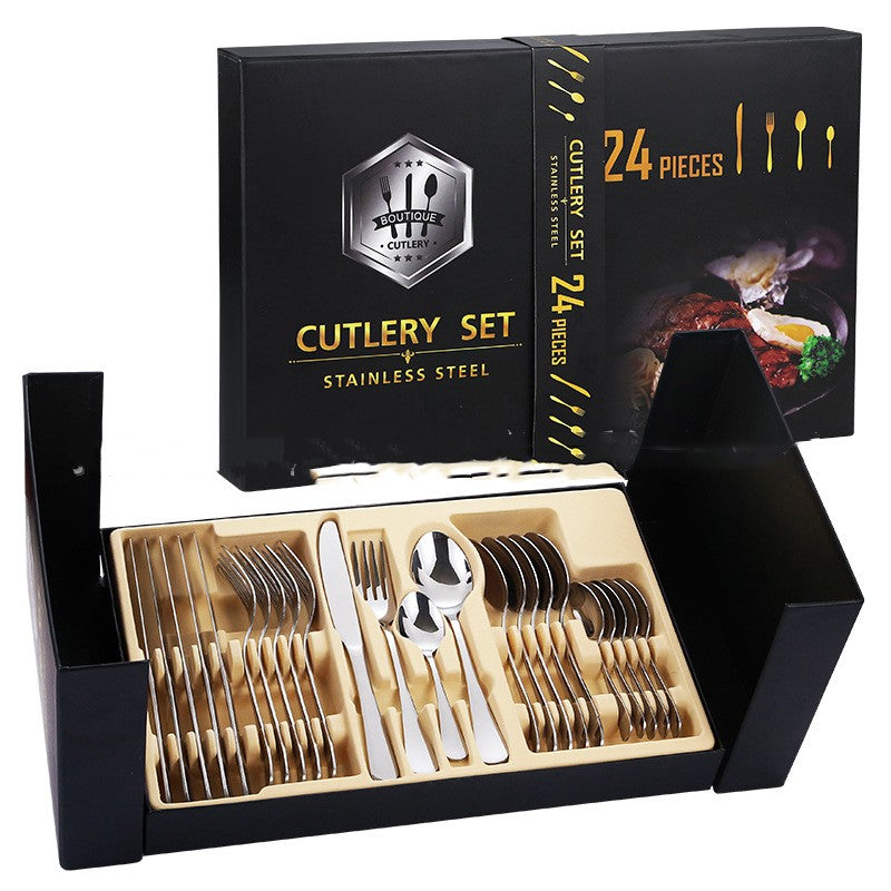 Stainless Steel Tableware Gift Box Set, Great for House Warming Gift and Bride to Be!