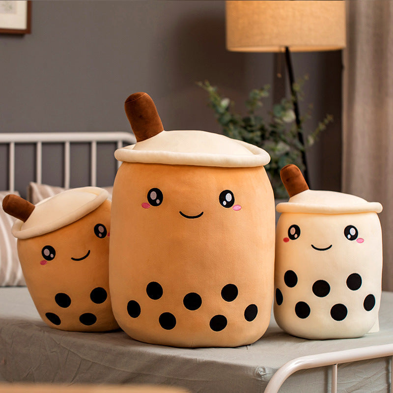 Boba, Cute Plush Stuffed Boba Tea Cup, Toy Bubble Tea Pillow Cushion Kids Gift