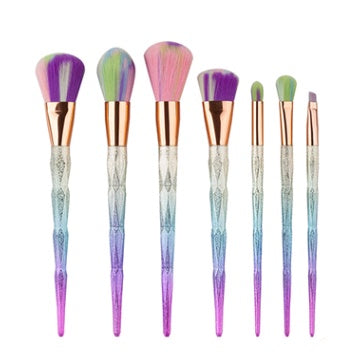 Diamond, 7 makeup brushes, makeup tools, Diamond Makeup Brushes