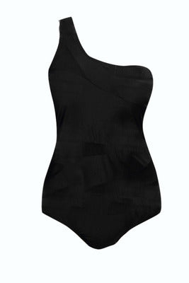 Beach Siren, Little Black One-Piece Off the Shoulder Women&