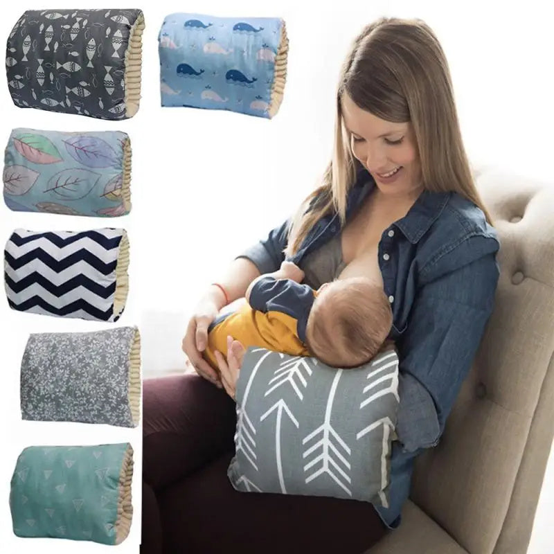 Adjustable Baby Cotton Nursing Arm Pillow Breastfeeding Washable Baby Infant Breastfeeding Arm Pad
