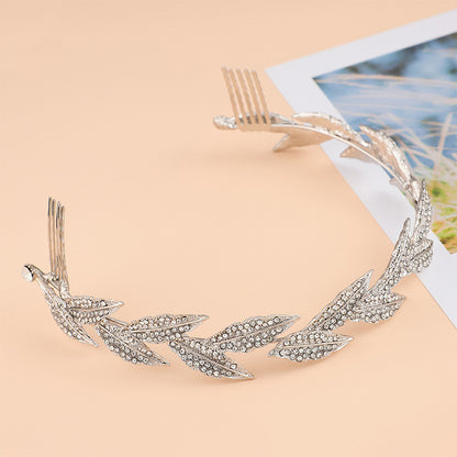 Laurel Leaf, Retro Leaf Bridal Crown Jewelry Hairband