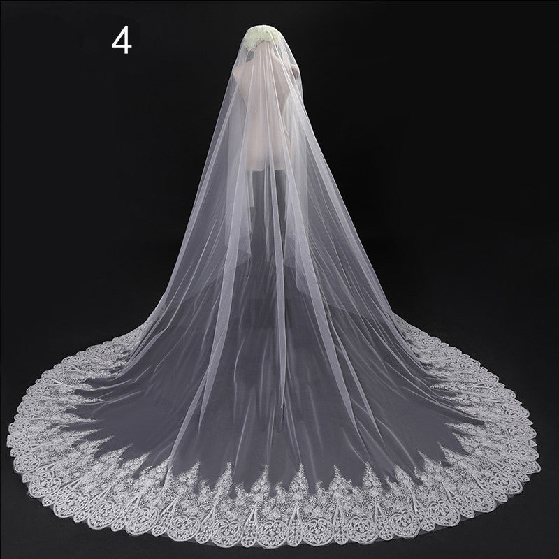 Veil Master,  Gorgeous Cathedral Length Wedding Veils in a Variety of Exquisite Designs