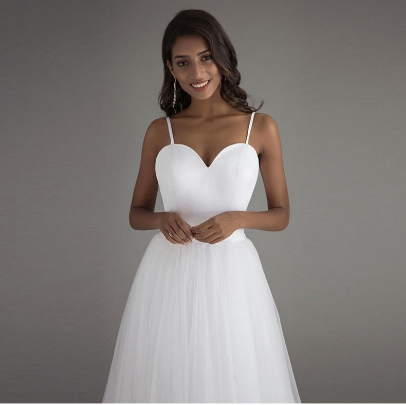 Simple Irresistible, Lovely Lightweight Wedding Dress, Long Bridal Gown