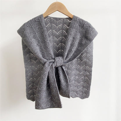 The Hamptons, Knitted Wool Sweater Scarf for Women