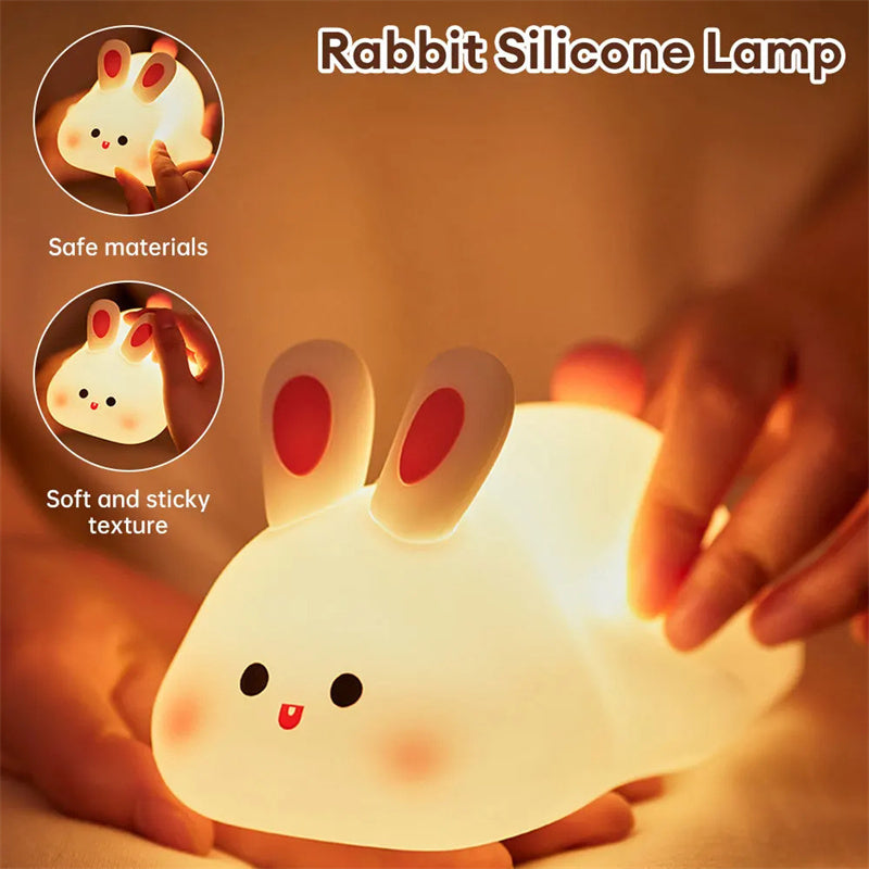 Cute LED Night Light Touch Sensor Cartoon Kid&