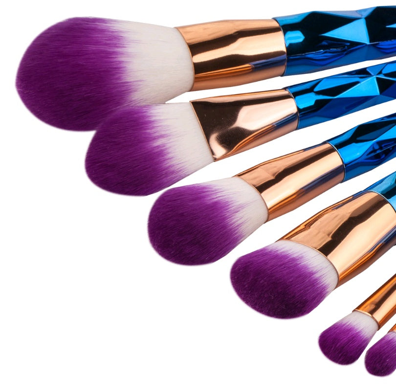 Diamond, 7 makeup brushes, makeup tools, Diamond Makeup Brushes