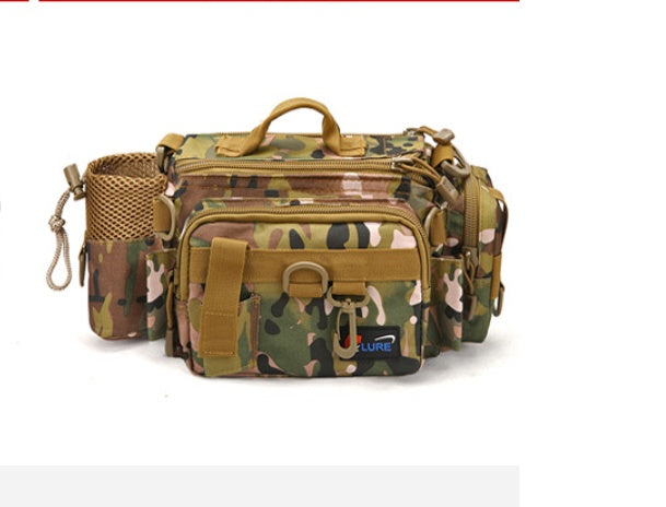 CAMO, Multifunctional Waist Bag, Shoulder Bag, Messenger Bag, Pole Bag, Waterproof