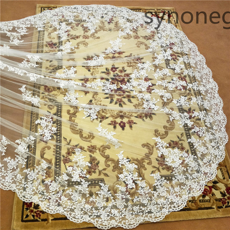 Majestic, Cathedral Length Lace Bridal Veil