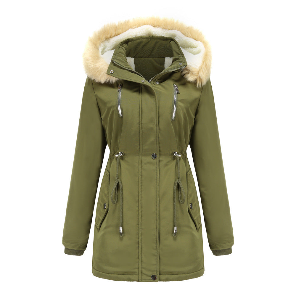 EXO, Winter Coat Detachable Hooded Feece Jacket for Women