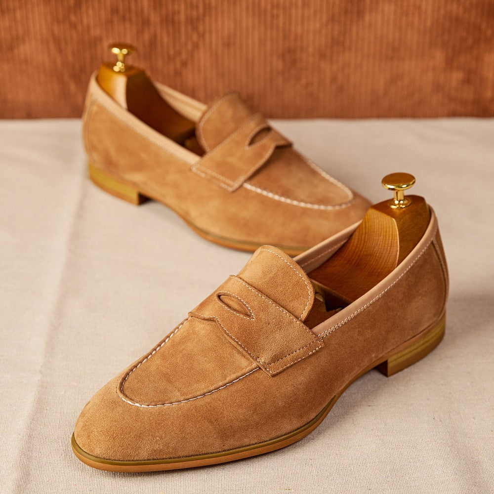 Butter, Slip-on Brown Suede Leather Shoes