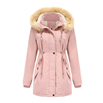 EXO, Winter Coat Detachable Hooded Feece Jacket for Women