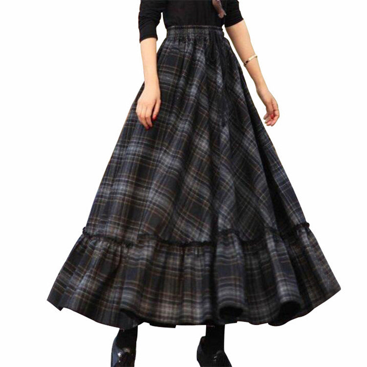 Sweet Plaid Skirt For Women