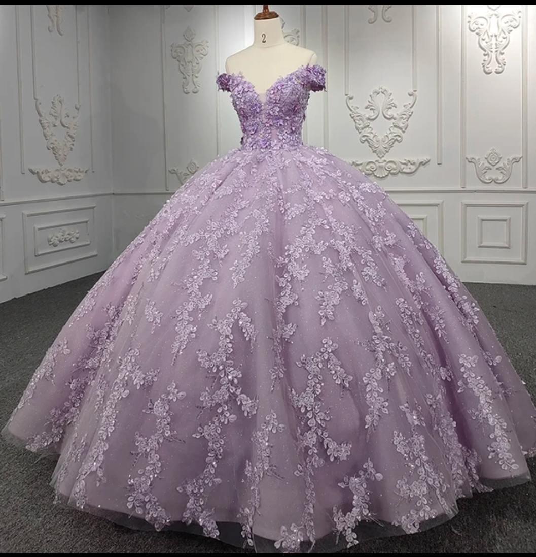 Jancember Sweetheart, Flower Sweetheart Off Shoulder Ball Gown Chapel Train Women Evening Dress