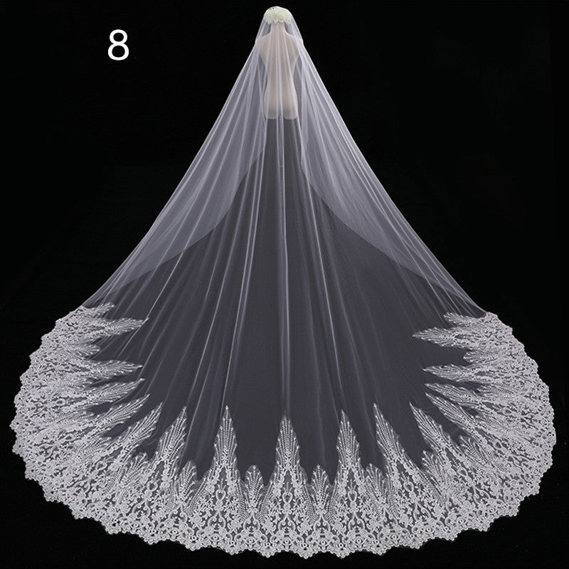 Veil Master,  Gorgeous Cathedral Length Wedding Veils in a Variety of Exquisite Designs