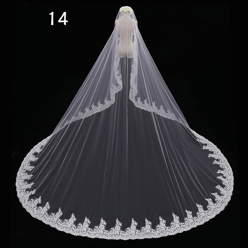 Veil Master,  Gorgeous Cathedral Length Wedding Veils in a Variety of Exquisite Designs