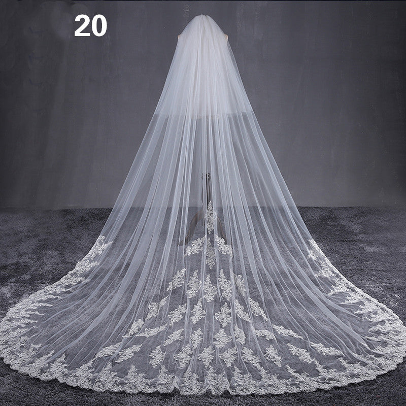 Veil Master,  Gorgeous Cathedral Length Wedding Veils in a Variety of Exquisite Designs