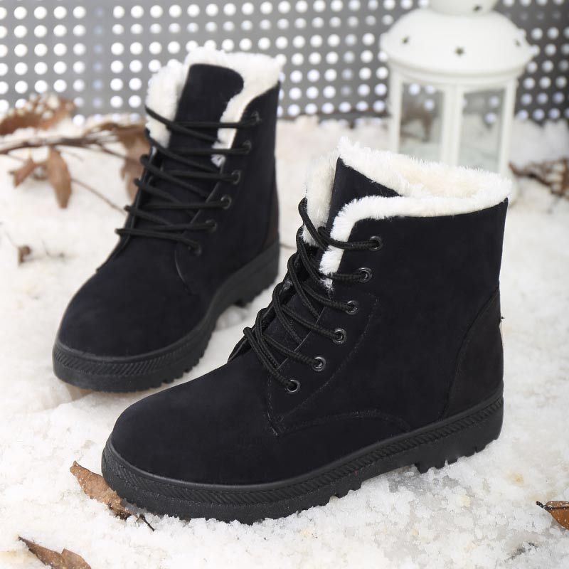 Clarise, Winter Snow Boots, Warm Plush Ankle Boots For Women