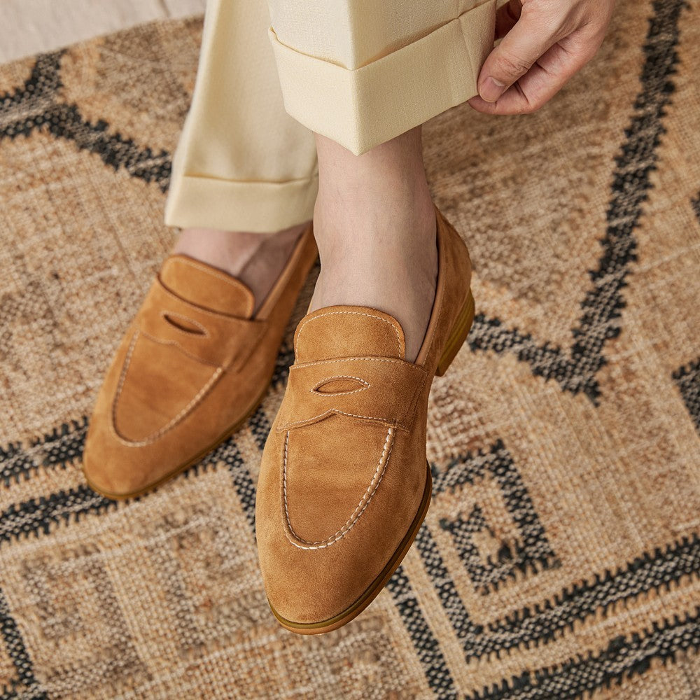 Butter, Slip-on Brown Suede Leather Shoes