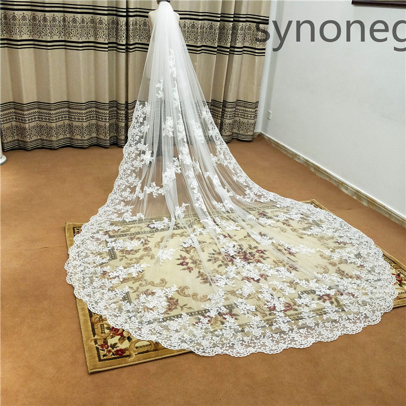 Majestic, Cathedral Length Lace Bridal Veil