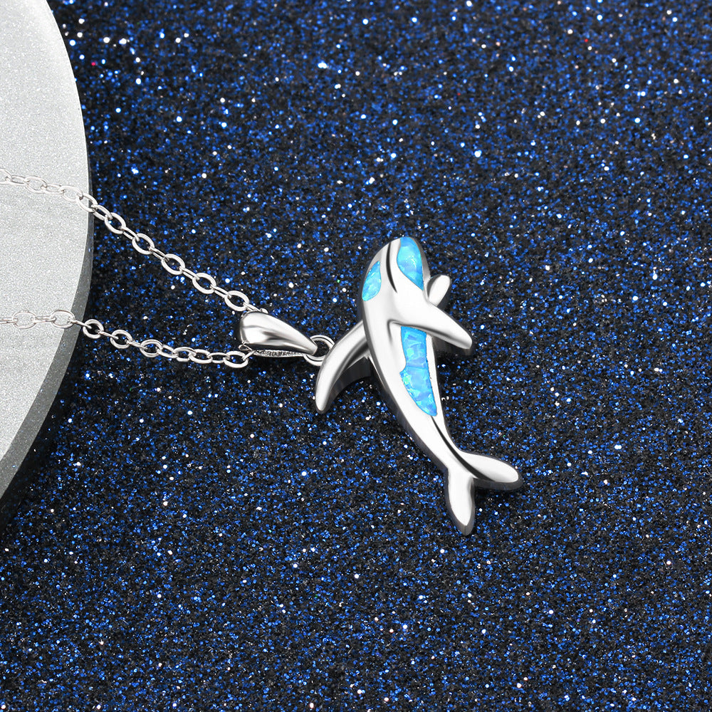 Dolphin Ocean, Sea Life New Silver Ornament