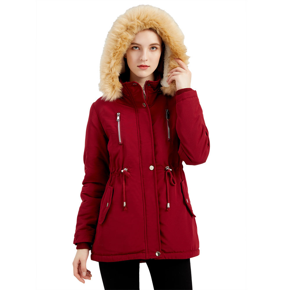 EXO, Winter Coat Detachable Hooded Feece Jacket for Women