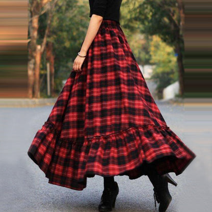 Sweet Plaid Skirt For Women